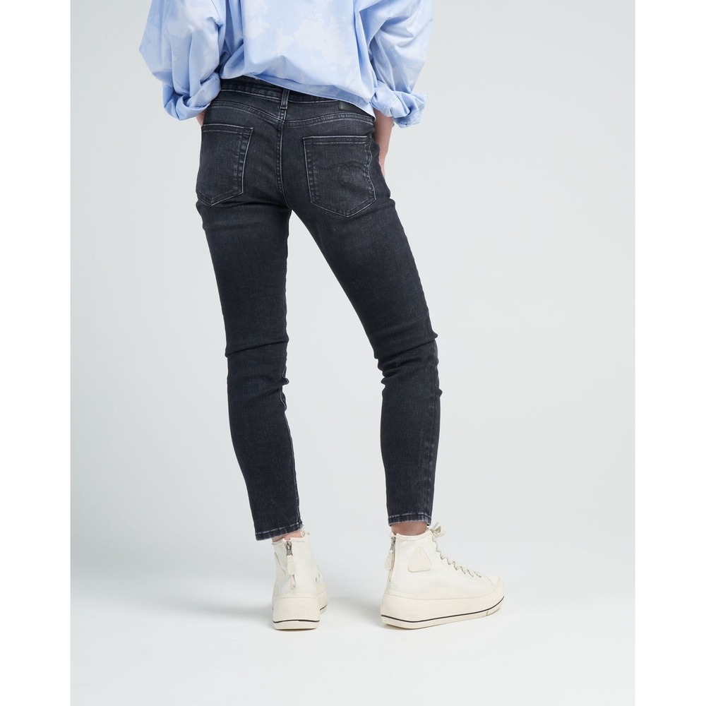 R13 Boy Skinny Jeans Morrison Black Italian Fabric‎ R13W0086-816A Size 30